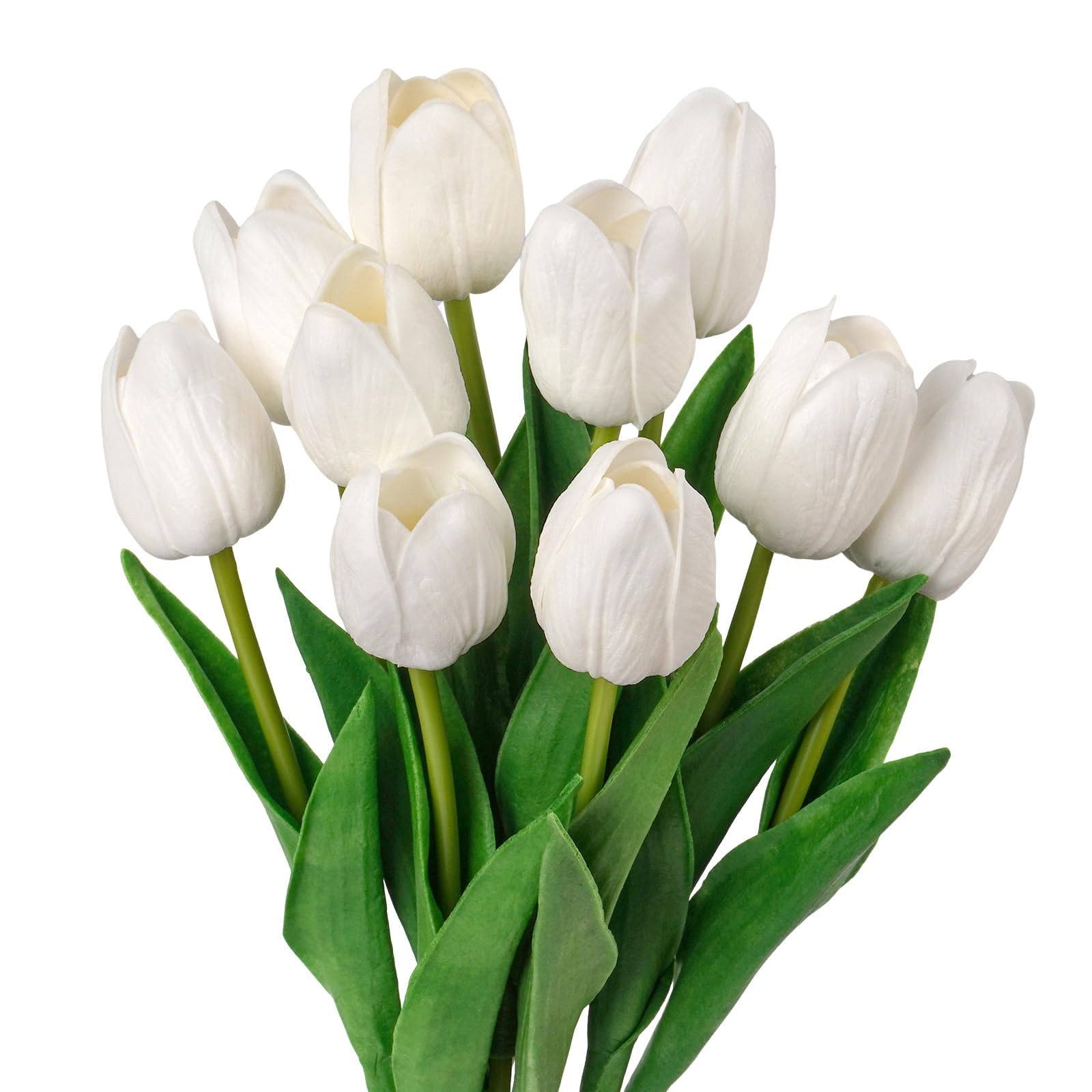 CosaCentrum Beautiful Decorative Artificial Tulip Flower Bunches for Home décor (Baby Pink, Pack of 11)